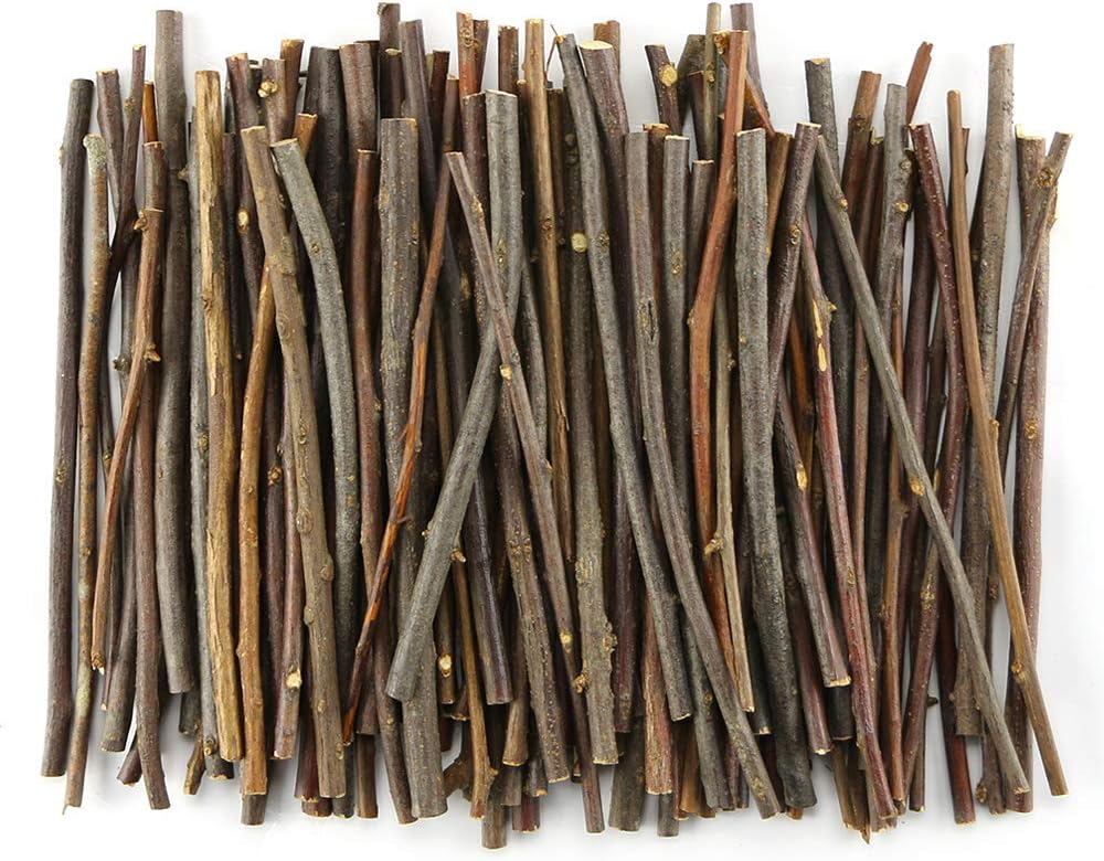 100pcs Diameter 10cm 0.1-0.2inch Wooden Round Wood Sticks for DIY Crafts, Photography Props, Craft Sticks, Wooden Crafts, Wooden Sticks