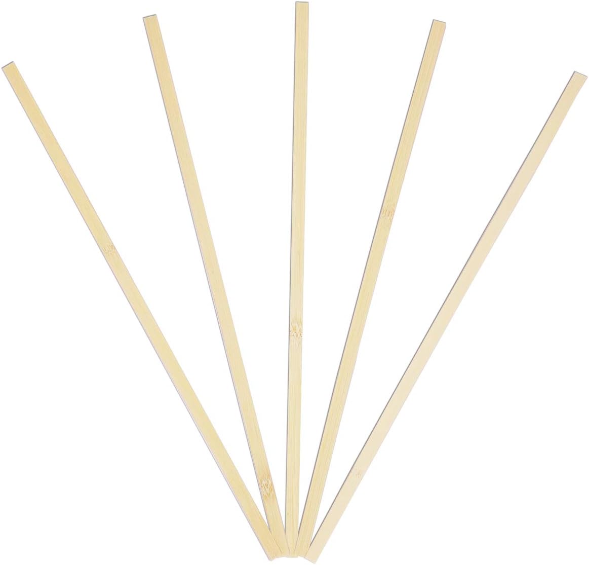 120 Pieces 15.7 Inch Sturdy Natural Bamboo Sticks, Wooden Craft Sticks, Extra Long Sticks, Wood Strips for Craft Projects, 3/8 Inch Wide