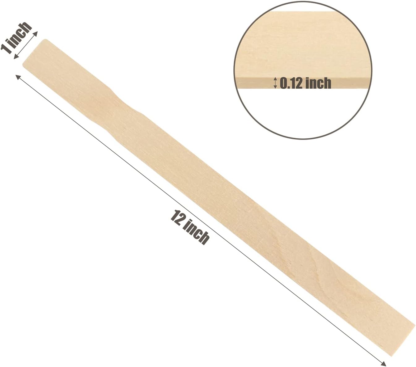 25 Pack Paint Stirring Sticks, 12 Inch Wooden Paint Sticks for Mixing, Paint Stirrers, Garden and Library Markers