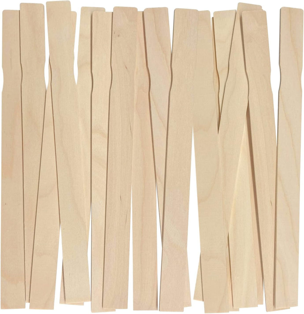 25 Pack Paint Stirring Sticks, 12 Inch Wooden Paint Sticks for Mixing, Paint Stirrers, Garden and Library Markers