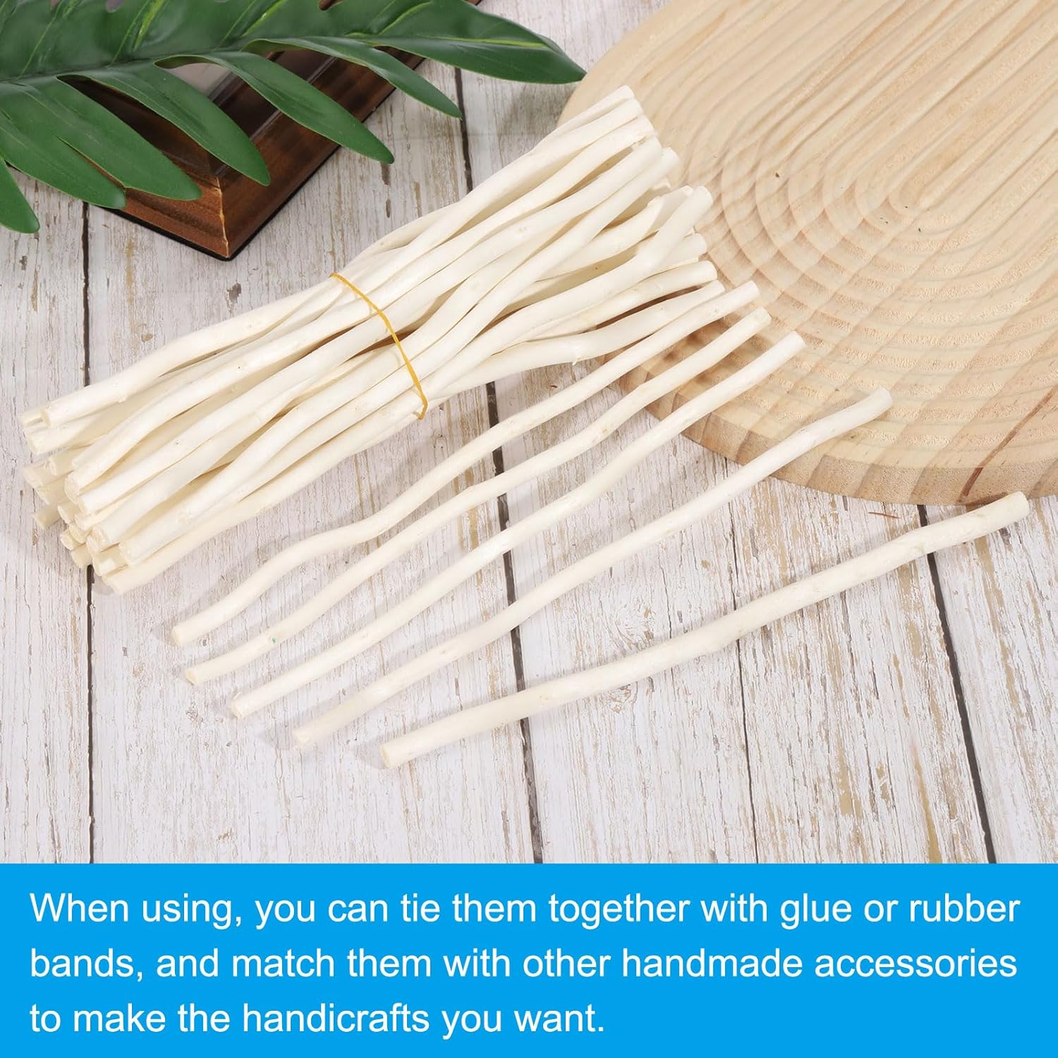 36 Pieces 30cm Wooden Sticks, Natural Wood Craft Sticks, Dry Wood Sticks, Wooden Branches for DIY Crafts Accessories Decoration Photo Props, White